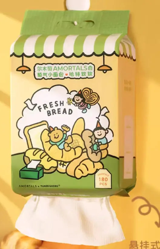 Amortal X TUNEE GOODS CoBranded Disposable Cloud Soft Towels (Family Pack) – Carton Pack: 20 units