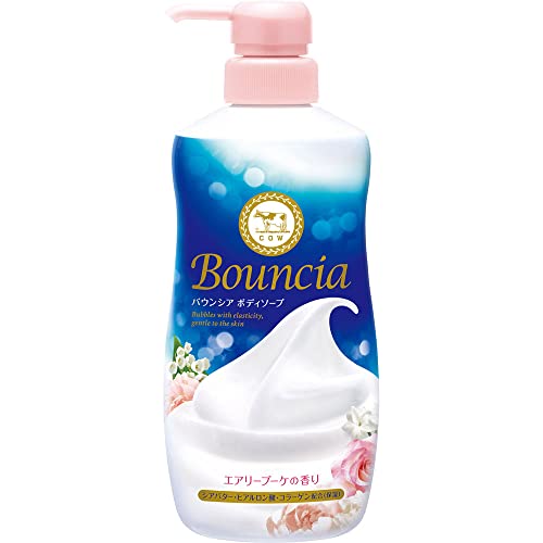 Cow Brand - Bouncia Body Soap Airy Bouquet (Fragrance Pump) 480Ml