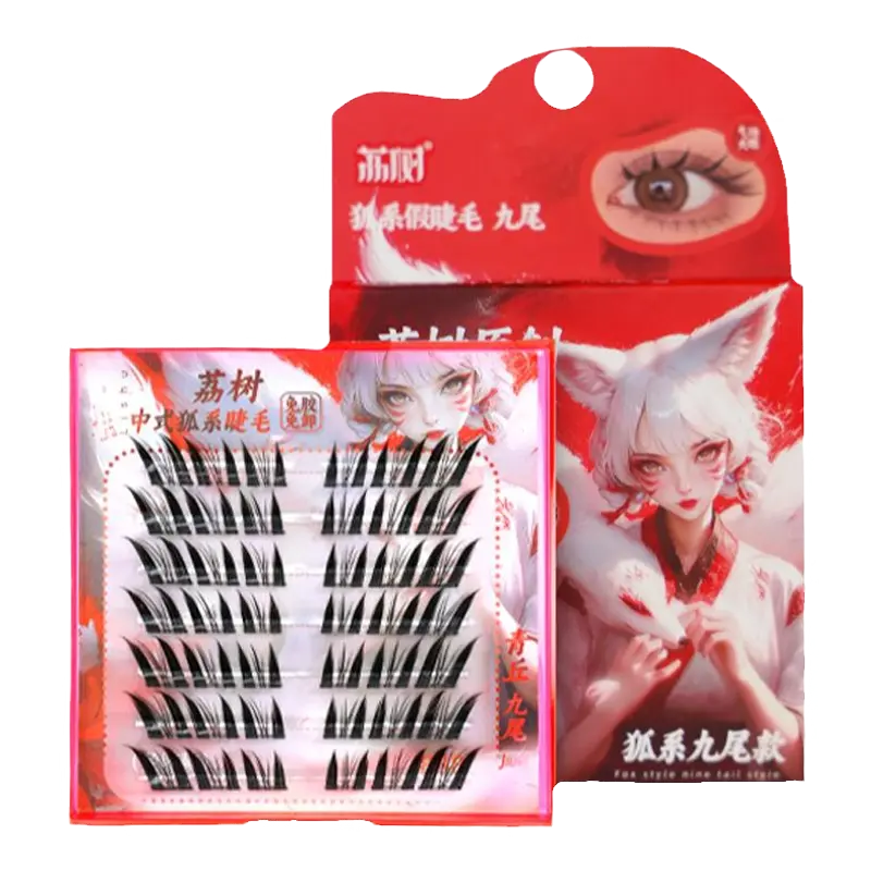Lishu Fox Series Glue-Free False Eyelashes E-Nine Tails A0720
