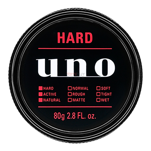 Shiseido Uno Hybrid Hard Strong Hold Hair Styling Wax 80G
