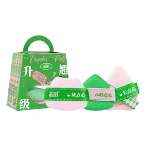 Lishu "Heart" Mastery Angled Powder Puff For Dry And Wet Use