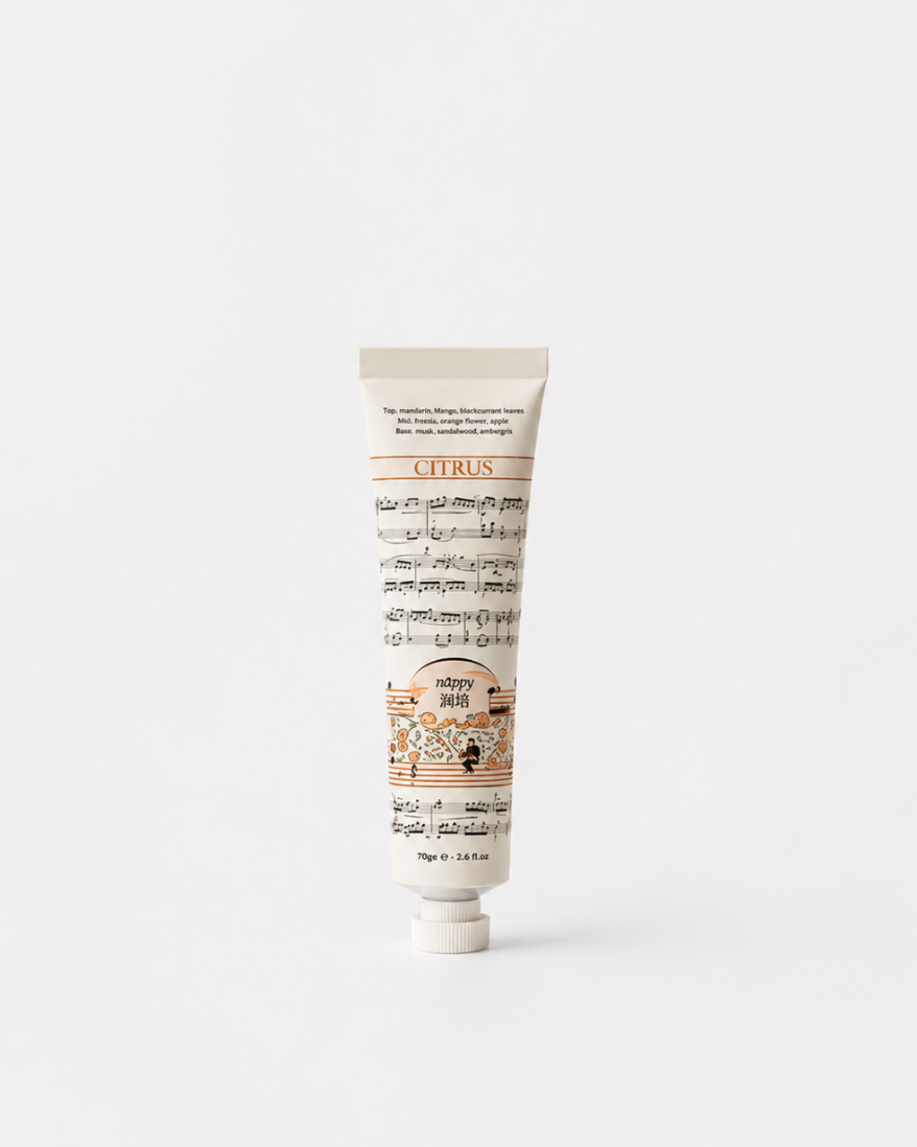 Roopy Joyland Series Botanical Fragrance Hand Cream – Morning Green Orange 75g (Offline PVC Edition)