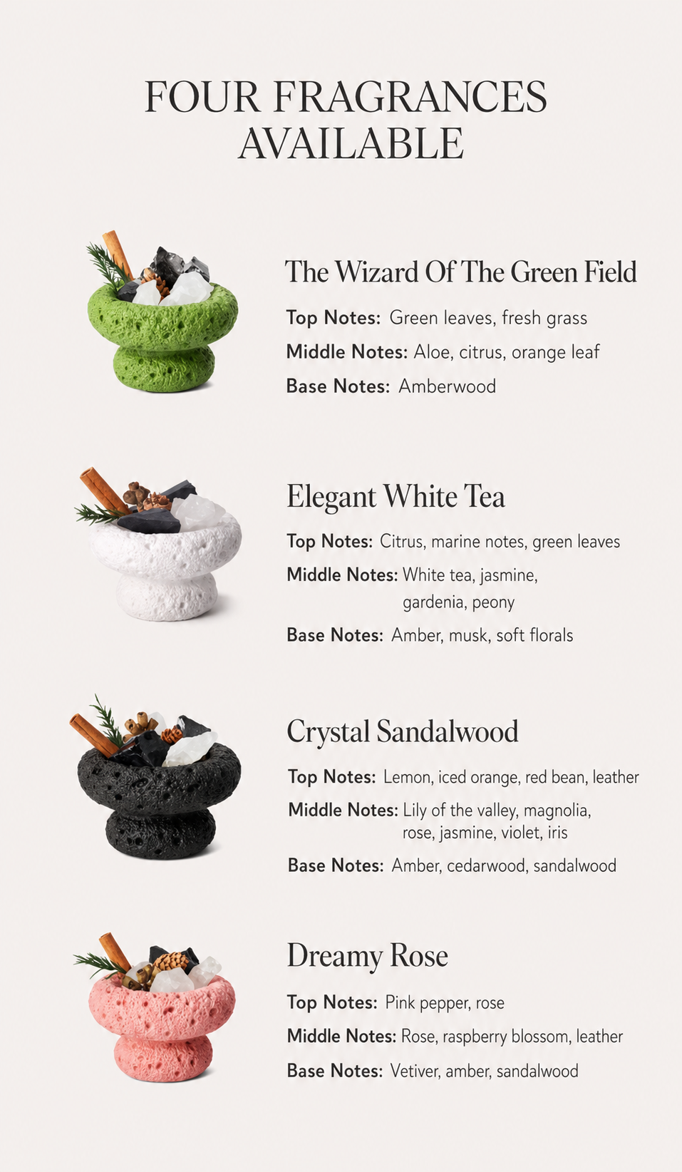 Song Chao Four Seasons Idle Courtyard Series Diffuser Stone