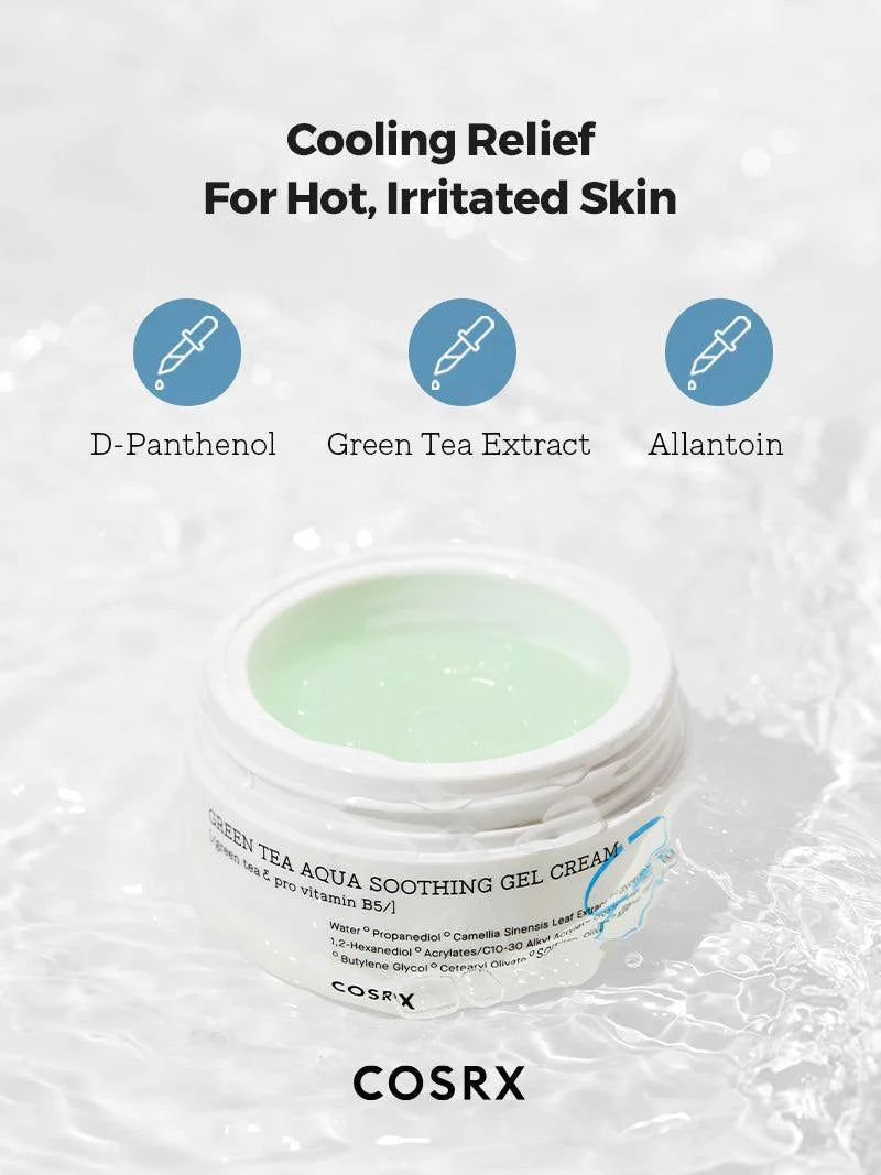 Cosrx Hydrium Green Tea Aqua Soothing Gel Cream 50Ml