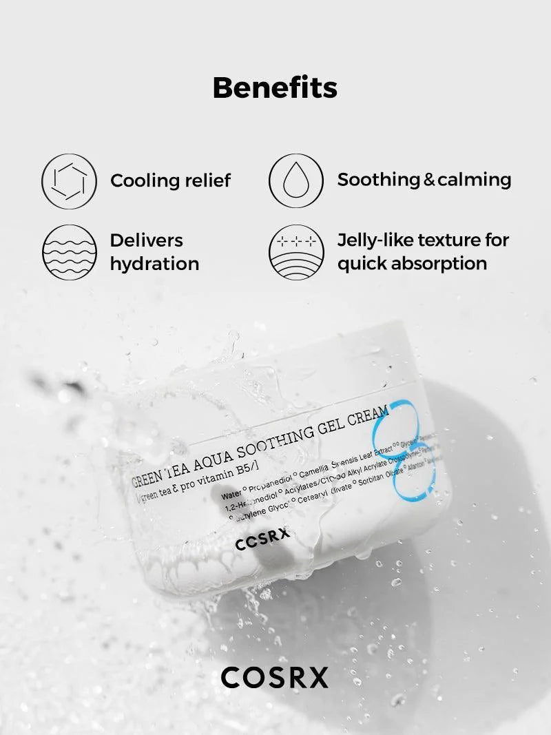 Cosrx Hydrium Green Tea Aqua Soothing Gel Cream 50Ml
