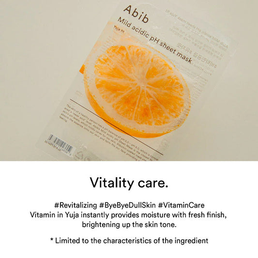 Abib Mild Acidic Ph Sheet Mask Honey Fit